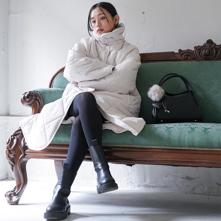 フェイクレザーハートファーチャーム リアルファー フェイクレザー | mili an deni | 詳細画像11 