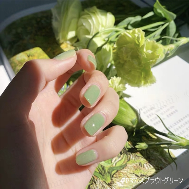 ＣＰ３７スプラウトグリーン | 【elm&wapiti】フラッフィーネイル  | mimi-himitsu