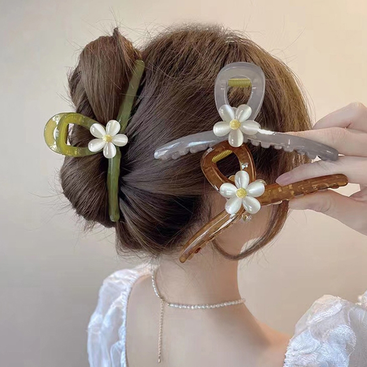 花 ヘアクリップ 大きめ バンスクリップ | Miniministore | 詳細画像1 