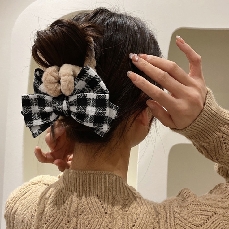 大きめリボンヘアクリップまとめ髪秋冬 [品番：II000008004]｜Miniministore（ミニミニストア）のレディースファッション通販｜SHOPLIST（ショップリスト）