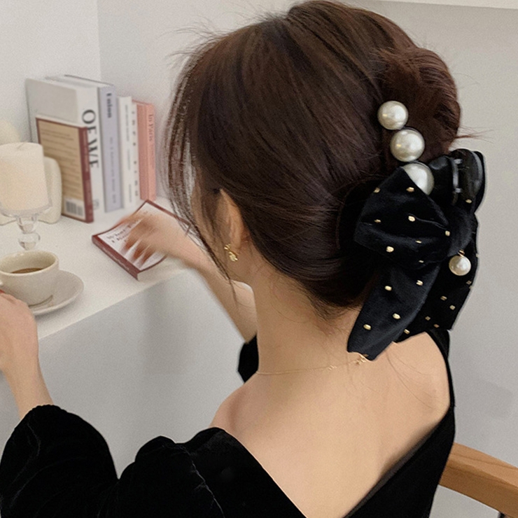 大きめリボンヘアクリップまとめ髪秋冬 [品番：II000008003]｜Miniministore（ミニミニストア）のレディースファッション通販｜SHOPLIST（ショップリスト）