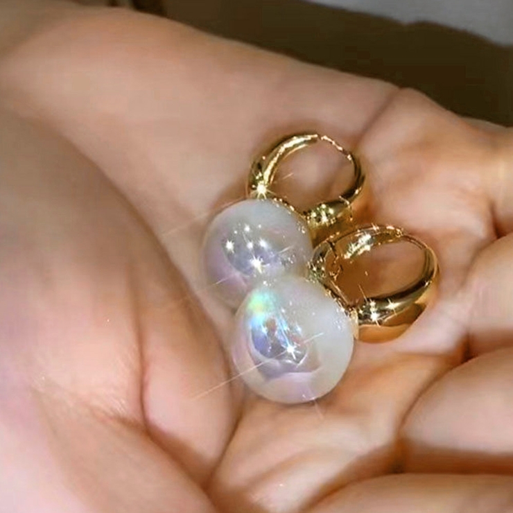 ete - 人魚姫の涙 ピンク水晶 天然クリスタル ピアス アメリカン