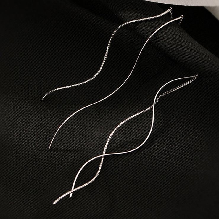 揺れるチェーンピアス ロングピアス 上品 | Miniministore | 詳細画像13 