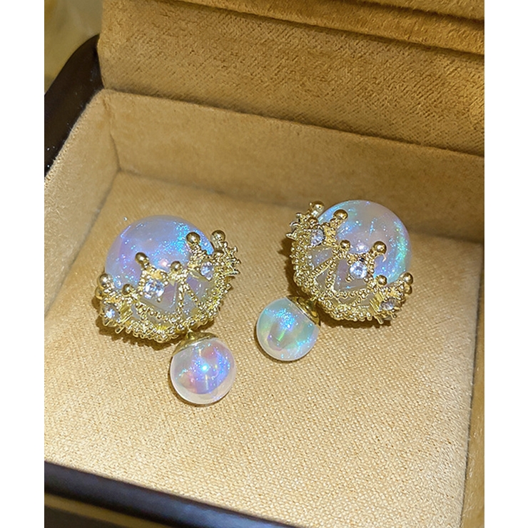 リバーシブルビッグパールピアスレディース | Miniministore | 詳細画像6 