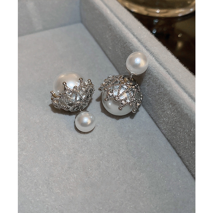 リバーシブルビッグパールピアスレディース | Miniministore | 詳細画像9 