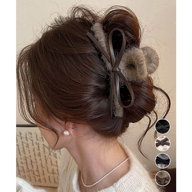 ヘアクリップバンスクリップ秋冬レディース | Miniministore | 詳細画像1 