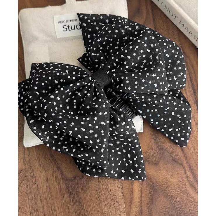 ドット柄リボンバンスクリップヘアクリップ | Miniministore | 詳細画像10 