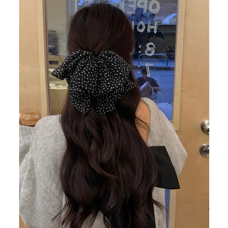 ドット柄リボンバンスクリップヘアクリップ | Miniministore | 詳細画像4 