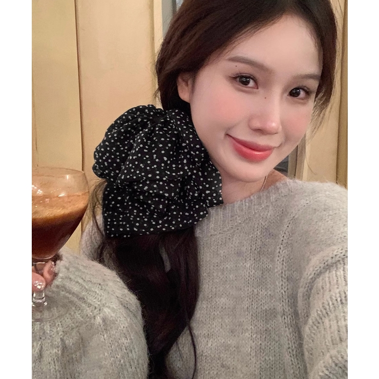 ドット柄リボンバンスクリップヘアクリップ | Miniministore | 詳細画像6 