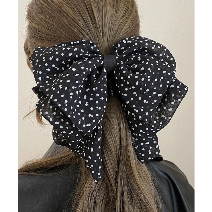 ドット柄リボンバンスクリップヘアクリップ | Miniministore | 詳細画像7 
