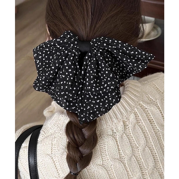 ドット柄リボンバンスクリップヘアクリップ | Miniministore | 詳細画像9 