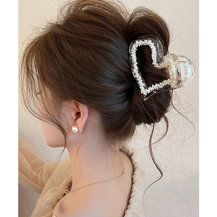 韓国風バンスクリップ クリアヘアクリップ | Miniministore | 詳細画像10 