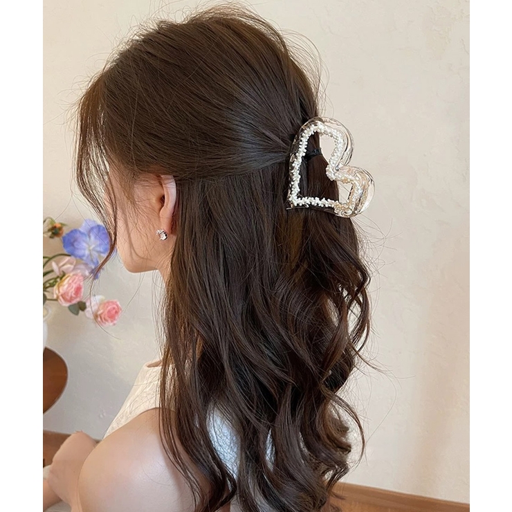 韓国風バンスクリップ クリアヘアクリップ | Miniministore | 詳細画像11 