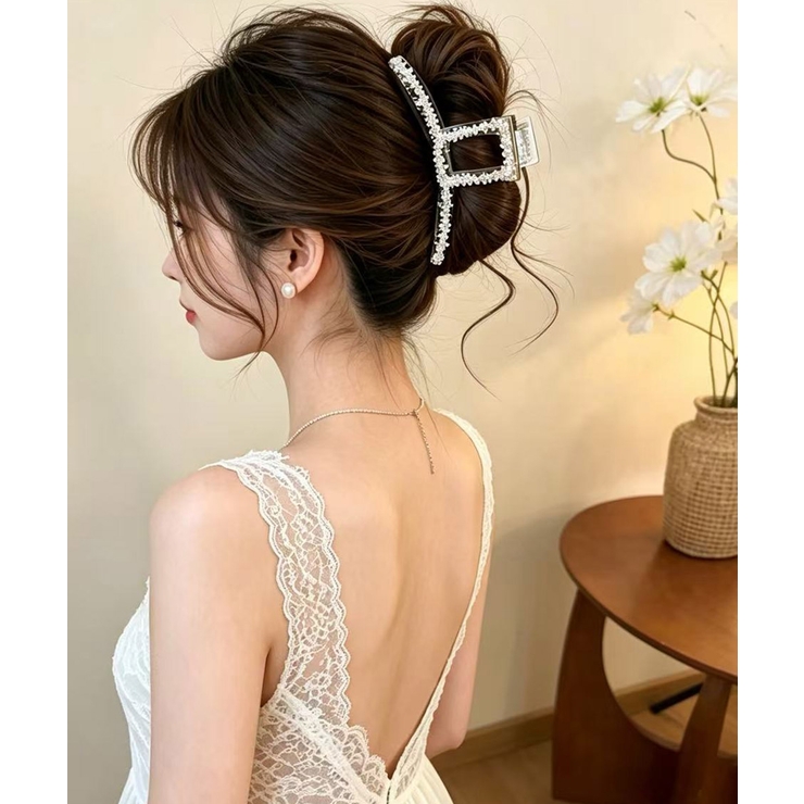 韓国風バンスクリップ クリアヘアクリップ | Miniministore | 詳細画像8 