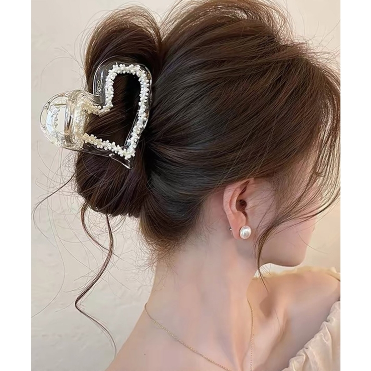 韓国風バンスクリップ クリアヘアクリップ | Miniministore | 詳細画像9 