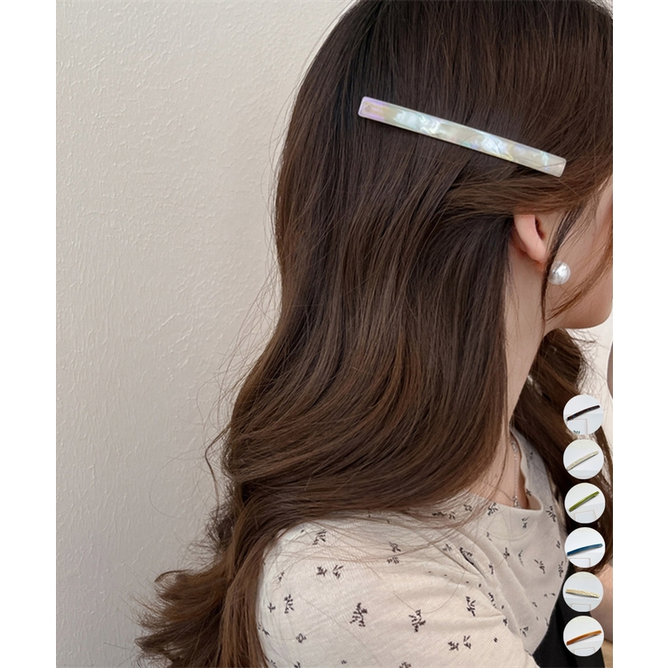 ラインバレッタ ヘアクリップ シンプル | Miniministore | 詳細画像1 