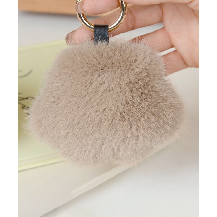 足跡キーホルダー もこもこファーチャーム | Miniministore | 詳細画像5 