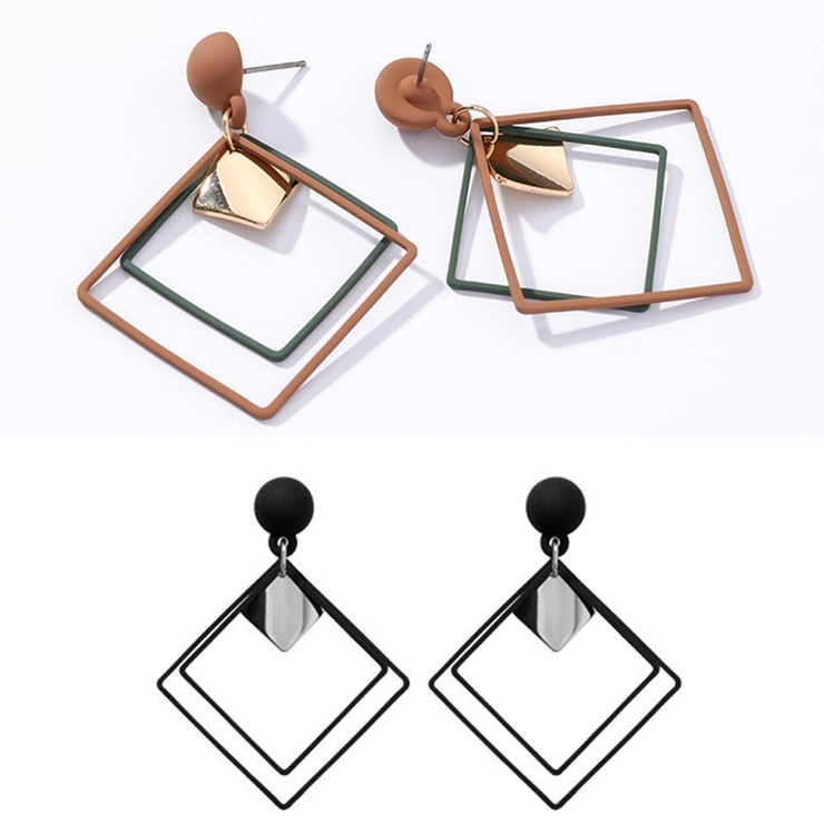 幾何学ピアス レディース スクエア | Miniministore | 詳細画像11 