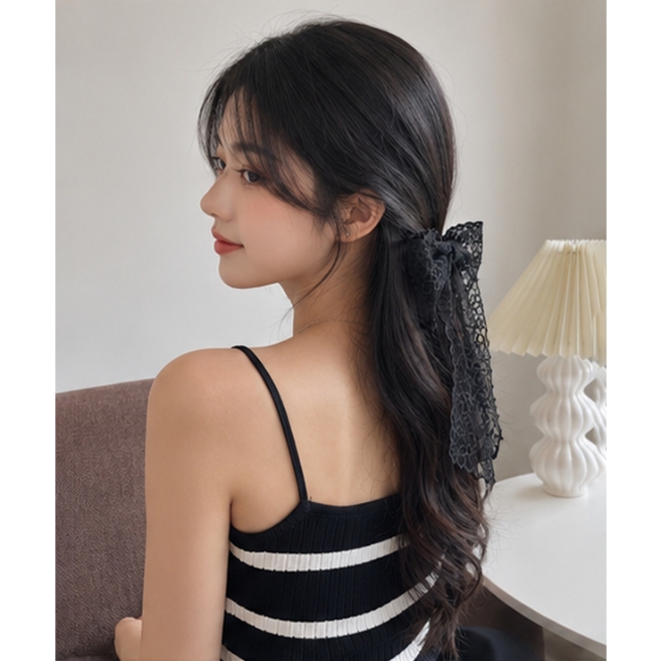 レースリボンバレッタ刺しゅうヘアクリップ | Miniministore | 詳細画像3 