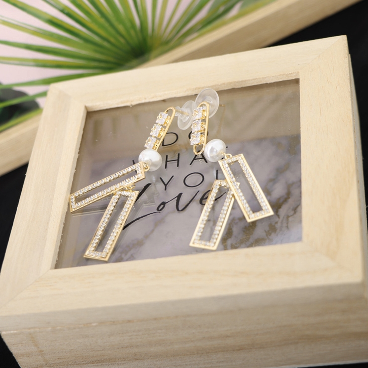 スクエアピアス レディース 揺れるおしゃれ | Miniministore | 詳細画像7 