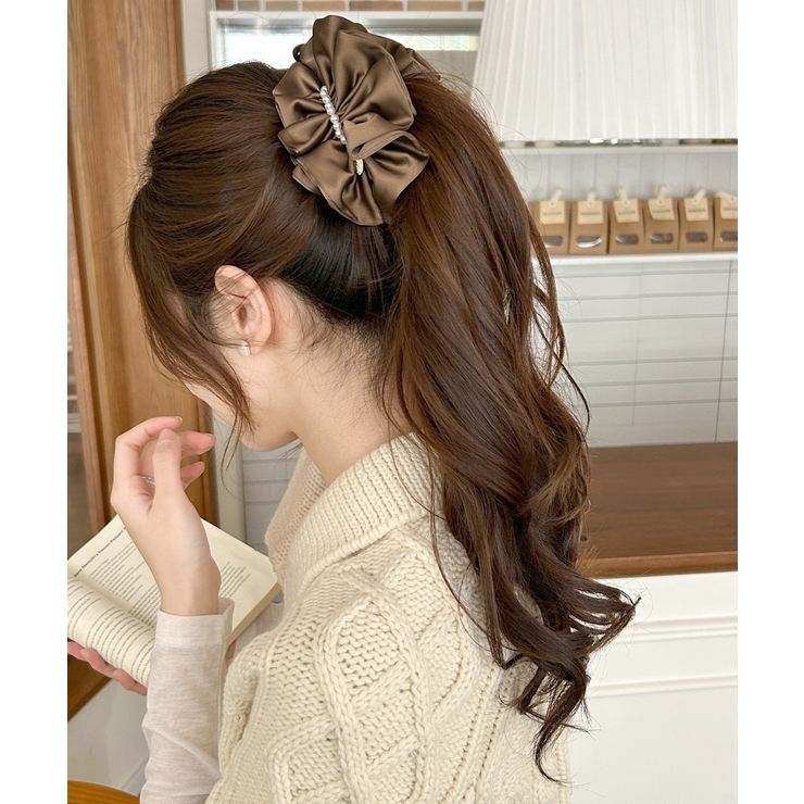 パールバナナクリップサテン風ヘアクリップ | Miniministore | 詳細画像13 