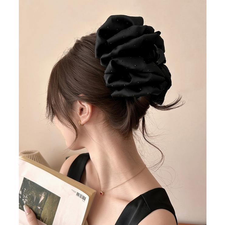 大きめバンスクリップ黒フェザーヘアアクセ | Miniministore | 詳細画像5 