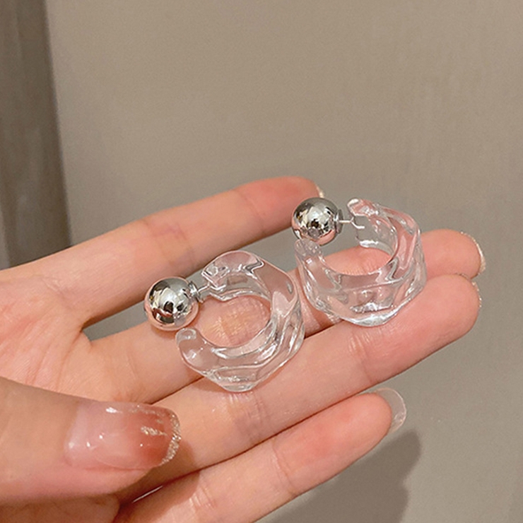 クリアピアス C型レディースフープピアス | Miniministore | 詳細画像14 