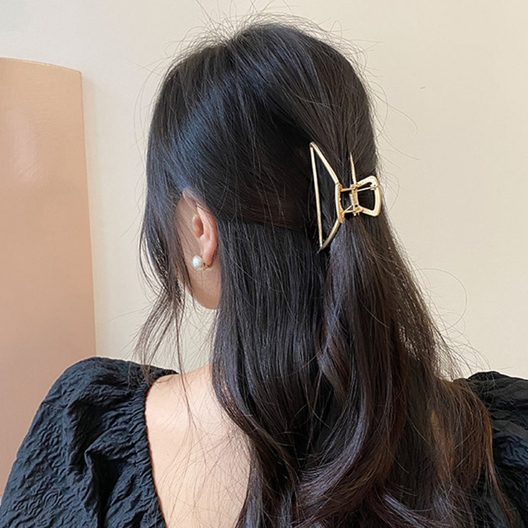 ヘアクリップ ゴールド バンスクリップ[品番：II000005744