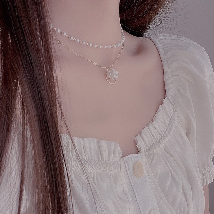 2連 チョーカーネックレス レディース[品番:II000005983 2連 チョーカーネックレス レディース[品番:II000005983