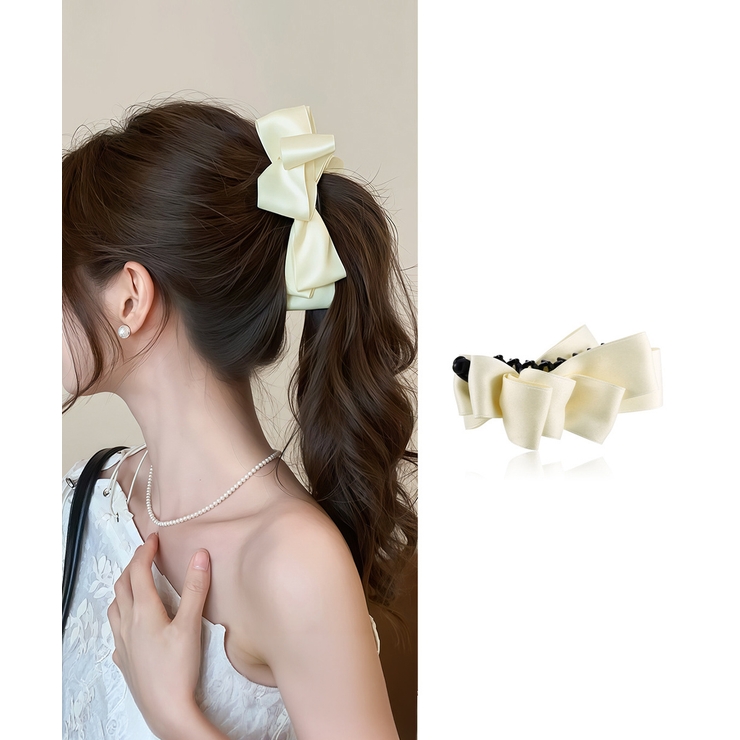 バナナクリップ ビッグリボンヘアクリップ | Miniministore | 詳細画像11 