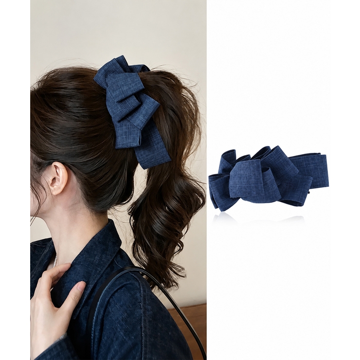 バナナクリップ ビッグリボンヘアクリップ | Miniministore | 詳細画像13 