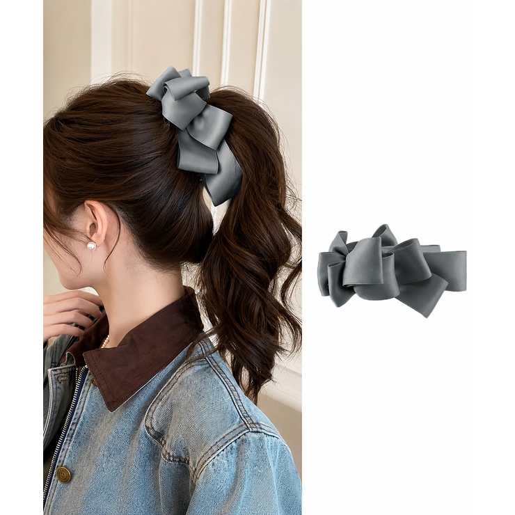 バナナクリップ ビッグリボンヘアクリップ | Miniministore | 詳細画像16 