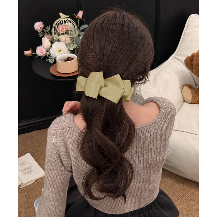 バナナクリップ ビッグリボンヘアクリップ | Miniministore | 詳細画像19 