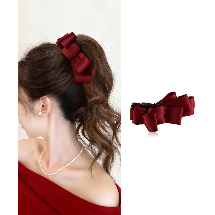 バナナクリップ ビッグリボンヘアクリップ | Miniministore | 詳細画像23 