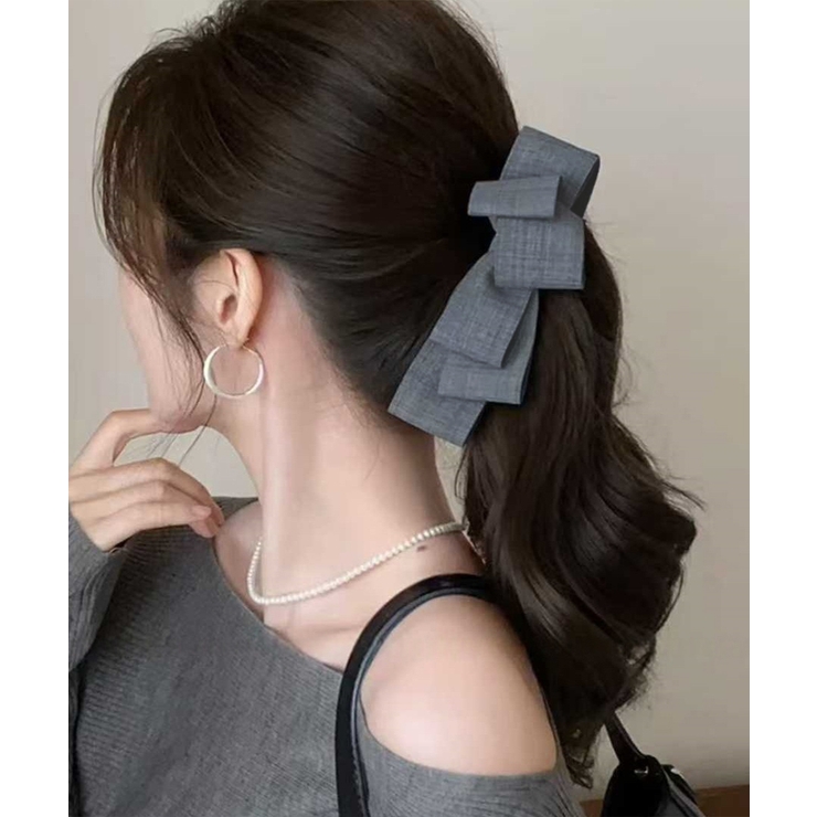 バナナクリップ ビッグリボンヘアクリップ | Miniministore | 詳細画像3 