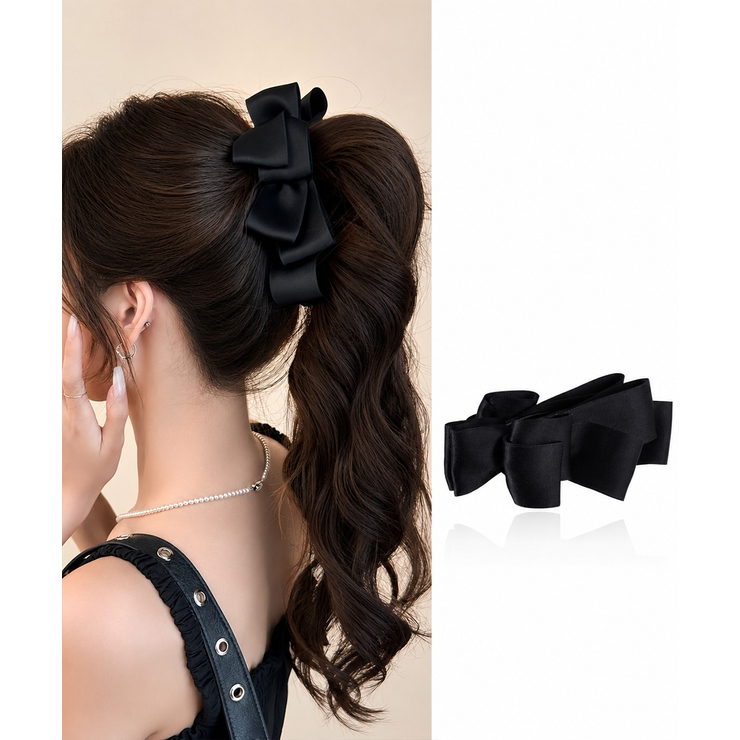 バナナクリップ ビッグリボンヘアクリップ | Miniministore | 詳細画像6 