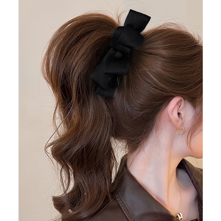 バナナクリップ ビッグリボンヘアクリップ | Miniministore | 詳細画像8 