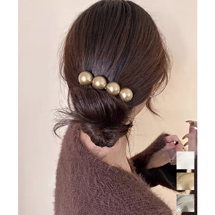 フェイクパール ヘアクリップ 大人可愛い | Miniministore | 詳細画像1 