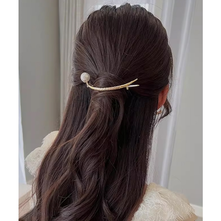 お洒落 上品 パール調バレッタ | Miniministore | 詳細画像2 