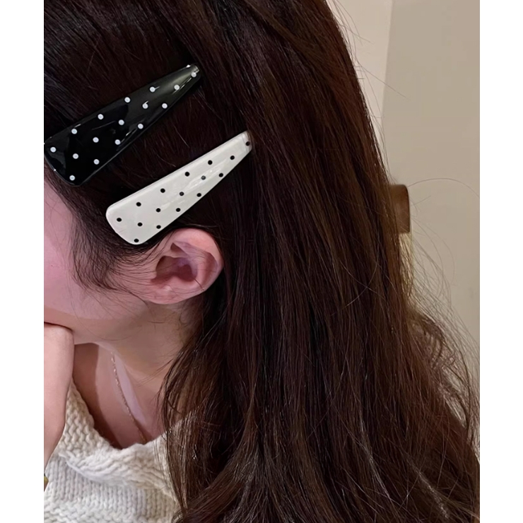ドット柄 三角ヘアクリップ韓国風 可愛い | Miniministore | 詳細画像11 