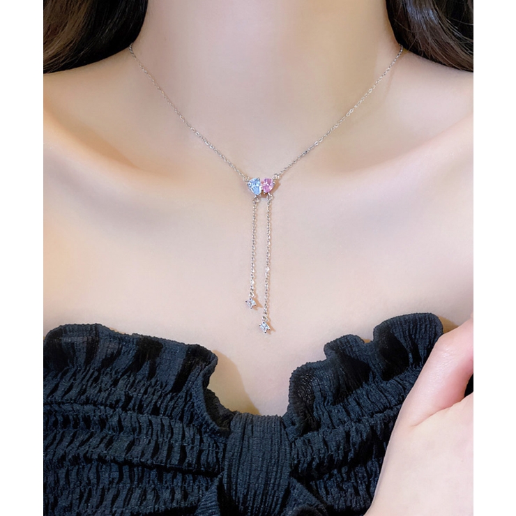 チェーン ネックレス 華奢お洒落キラキラ[品番：II000012198