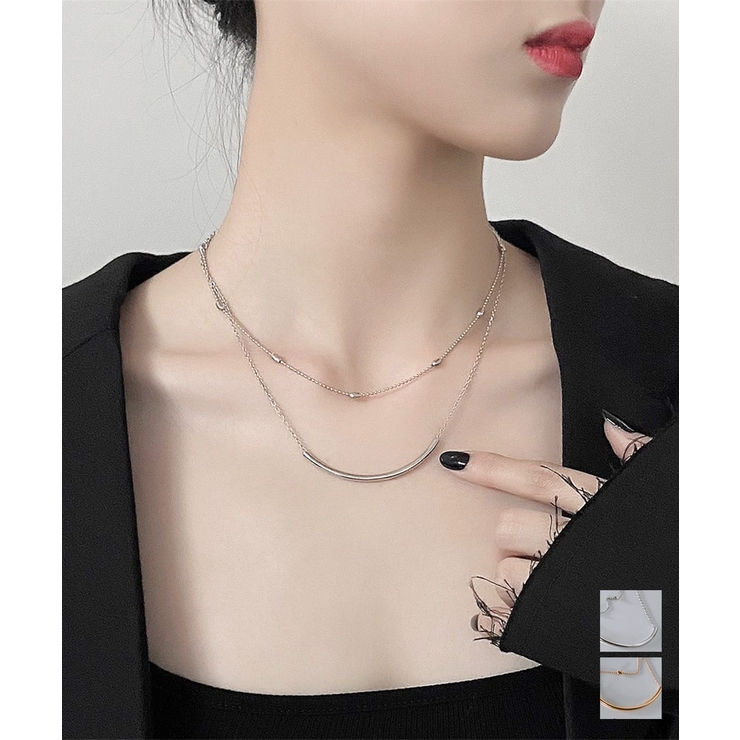 2連チェーンネックレス レディース 上品 | Miniministore | 詳細画像1 
