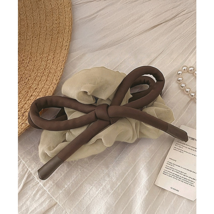 リボンヘアクリップ大きめ バンスクリップ | Miniministore | 詳細画像6 