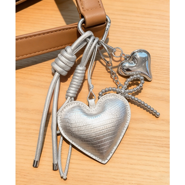 バッグチャームリボン＆ハートキーホルダー | Miniministore | 詳細画像10 