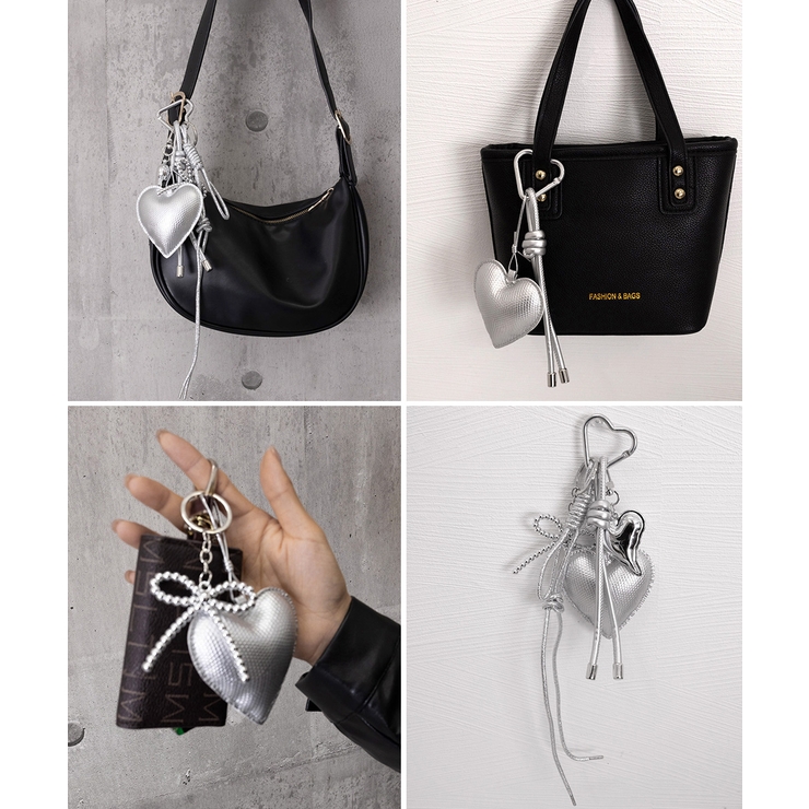 バッグチャームリボン＆ハートキーホルダー | Miniministore | 詳細画像13 