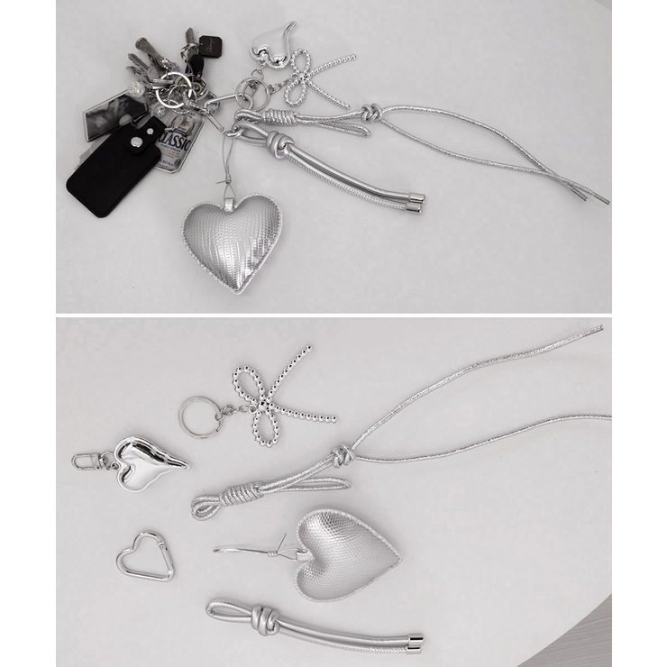 バッグチャームリボン＆ハートキーホルダー | Miniministore | 詳細画像14 