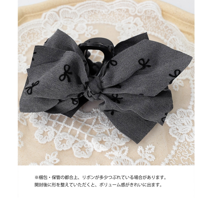 リボンヘアクリップ ビッグリボンバレッタ | Miniministore | 詳細画像17 