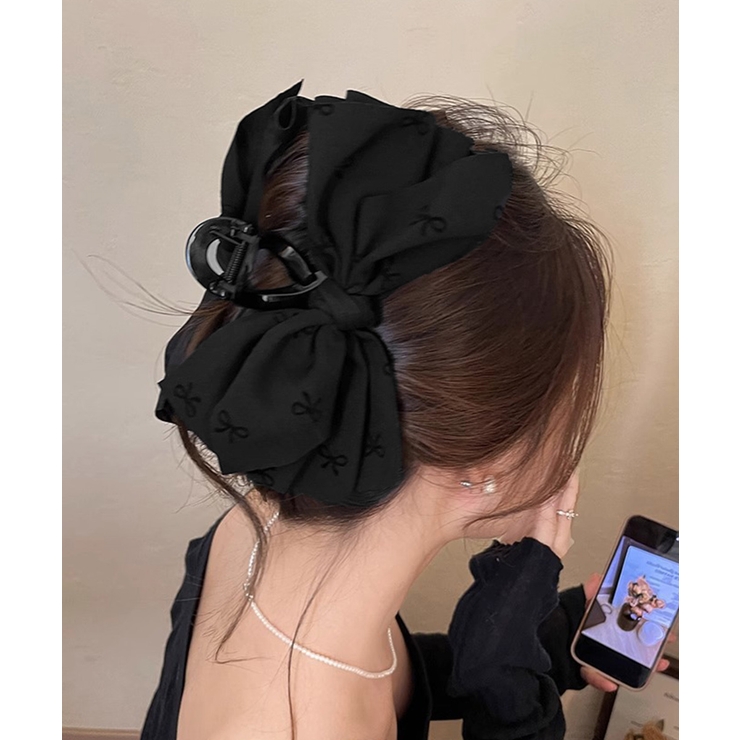 リボンヘアクリップ ビッグリボンバレッタ | Miniministore | 詳細画像8 