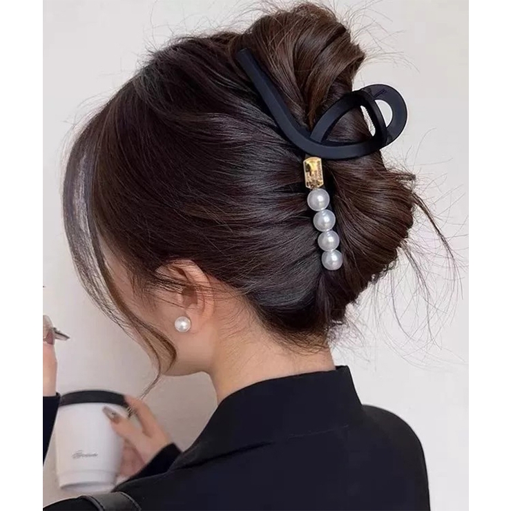 ブラック | ヘアアクセサリー 韓国風 上品キレイめ | SUNSHINE CLOSET