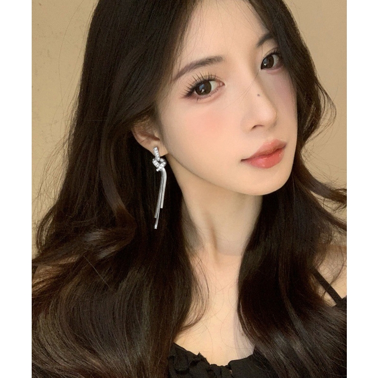 韓国風ロングチェーンピアス 揺れるピアス | Miniministore | 詳細画像4 